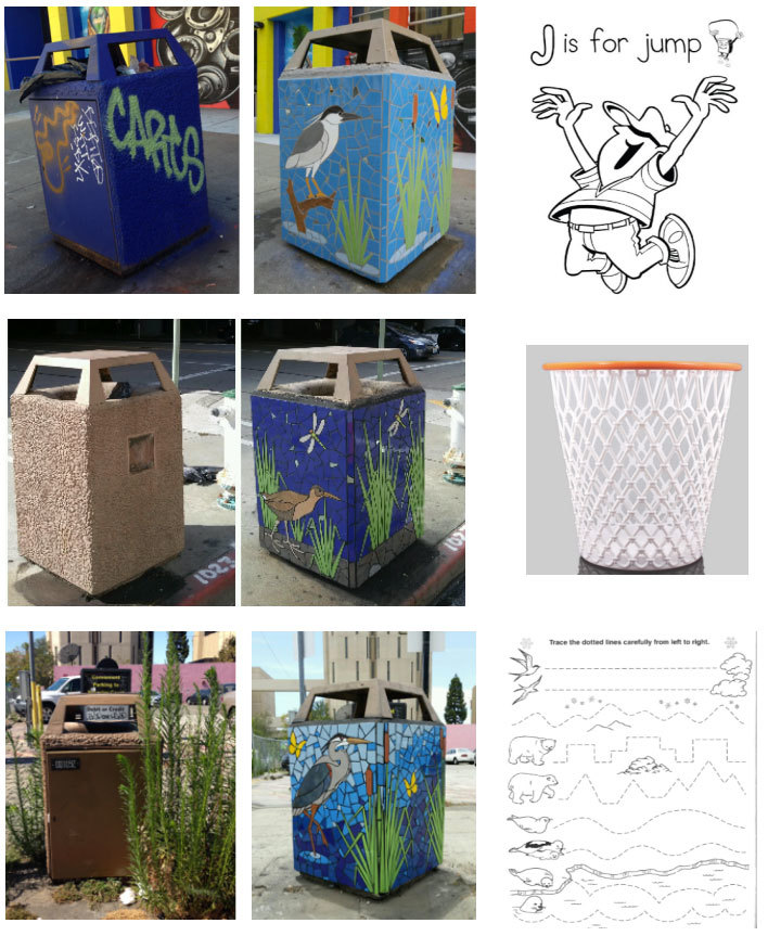 Play Oakland Mosaic Trash Can Makeovers