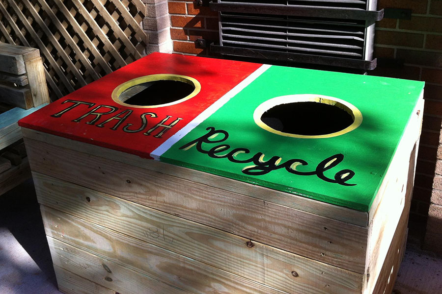 How to build a recycle/trash bin - KABOOM!