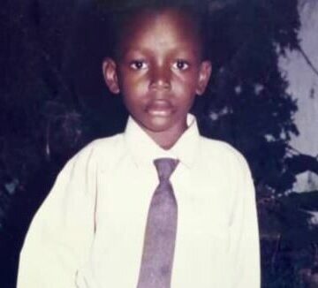 Dennis Mensah Childhood photo.