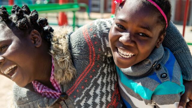 twins-playing-school-playground